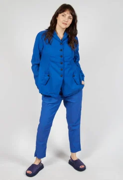 Rundholz Dip Jackets^Button-Up Jacket with Long Length Sleeves in Royal