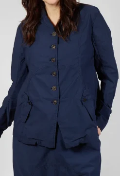 Rundholz Dip Jackets^Button-Up Jacket with Long Length Sleeves in Ink