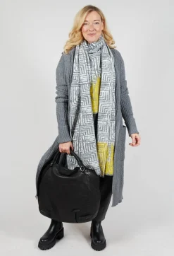 Sarah Pacini Cardigans^Cable Knit Long Cardigan in Steel Grey