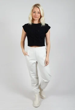 Sarah Pacini Jumpers^Cable Knit Sweater Vest in Black