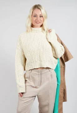 Malloni Jumpers^Cactus Tricot Chunky Knit in Latte