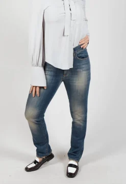 Beatrice B Jeans^Cai Jeans in Light Blue Denim