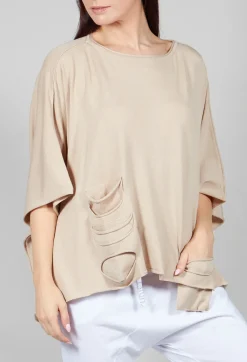 Philomena Christ Jumpers^Cape Style Jumper in Sand