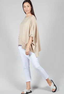 Philomena Christ Jumpers^Cape Style Jumper in Sand