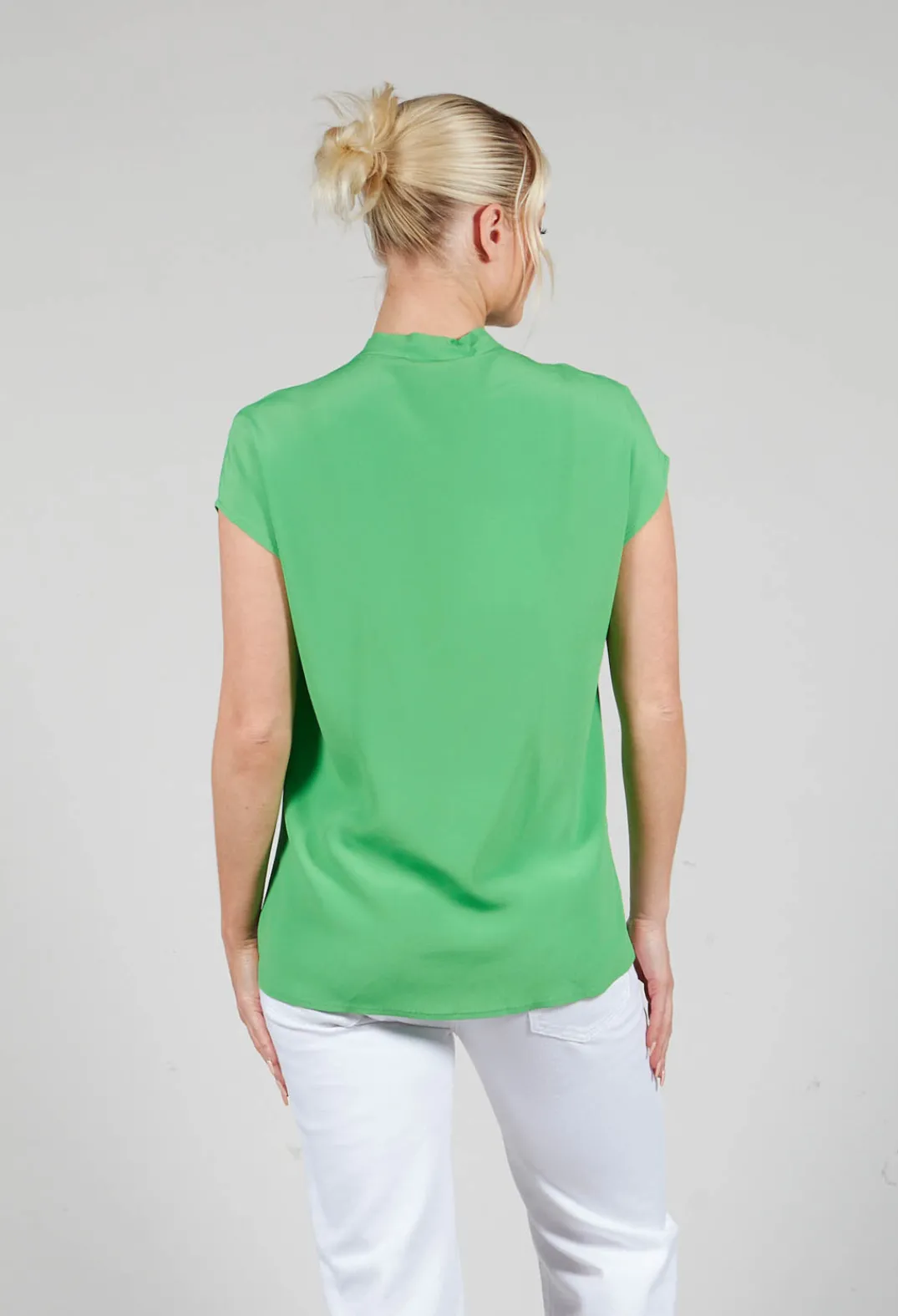 Beatrice B Shirts & Blouses^Capped Sleeve Blouse in Flash Green