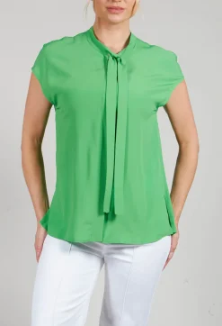 Beatrice B Shirts & Blouses^Capped Sleeve Blouse in Flash Green