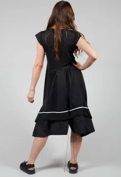 Pluslavie Dresses^Capped Sleeve Dress in Black