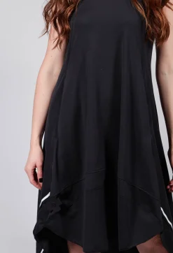 Pluslavie Dresses^Capped Sleeve Dress in Black