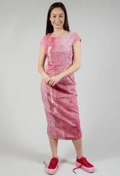 Rundholz Black Label Dresses^Capped Sleeve Slim Fit Dress in Placed Chili Print