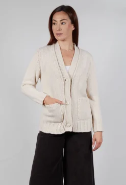 M J Watson Cardigans^Cardigan in Natural