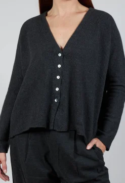 Album Di Famiglia Cardigans^Cardigan Tricot RWS in Charcoal