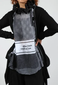 Rundholz Black Label Cardigans^Cardigan with Lettering Detail in Black Jacquard