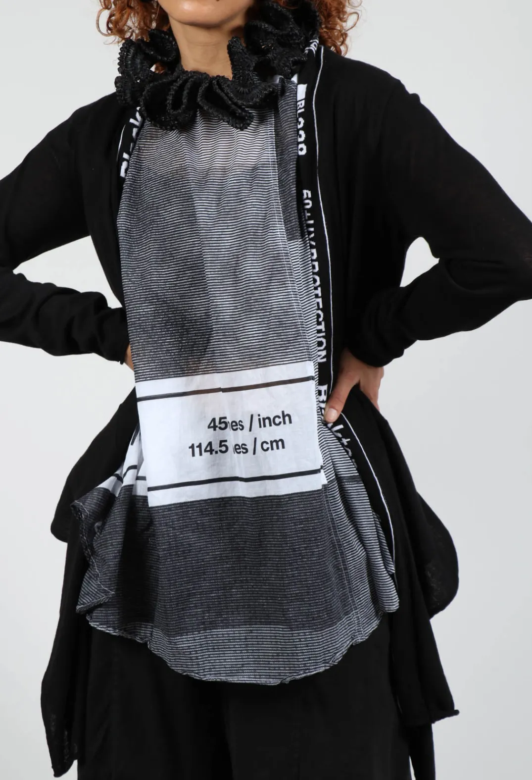 Rundholz Black Label Cardigans^Cardigan with Lettering Detail in Black Jacquard
