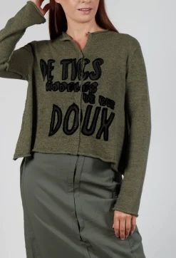Rundholz Black Label Cardigans^Cardigan with Motif in Camp Print