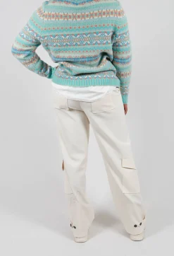 Sfizio Trousers^Cargo Pants in White Swan