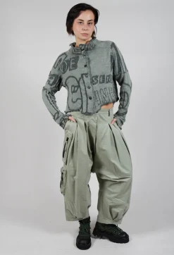 Rundholz Black Label Trousers^Cargo Style Balloon Trousers in Defender