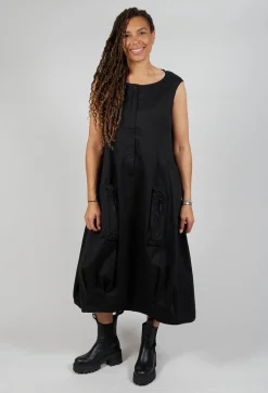 Rundholz Black Label Dresses^Cargo Style Sleeveless Dress in Black