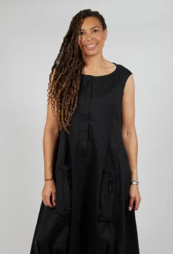 Rundholz Black Label Dresses^Cargo Style Sleeveless Dress in Black