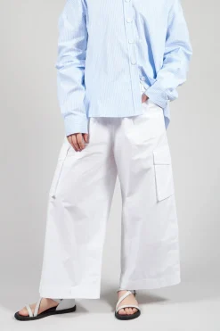Amici Trousers^Cargo Trousers in Bianco