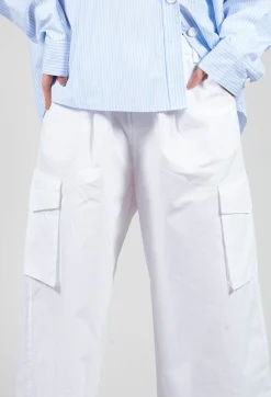 Amici Trousers^Cargo Trousers in Bianco