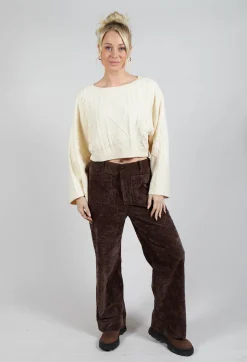 Rene Derhy Jumpers^Carignan Cropped Jumper in Ecru