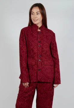 Aleksandr Manamis Jackets^Carpet Jacket in Bordeaux