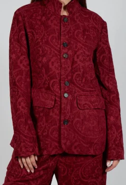 Aleksandr Manamis Jackets^Carpet Jacket in Bordeaux