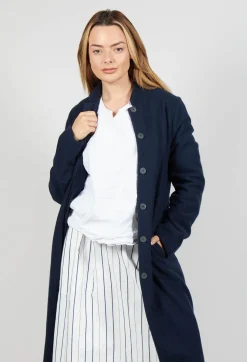 Aequamente Coats^Cashmere Duster Coat in Abiss