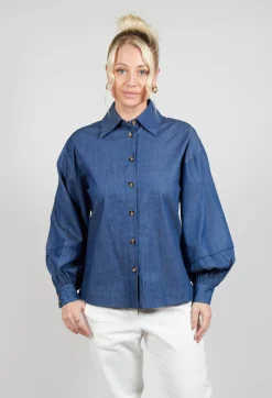 Dea Kudibal Shirts & Blouses^Cassandria Blouse in Chambray Blue
