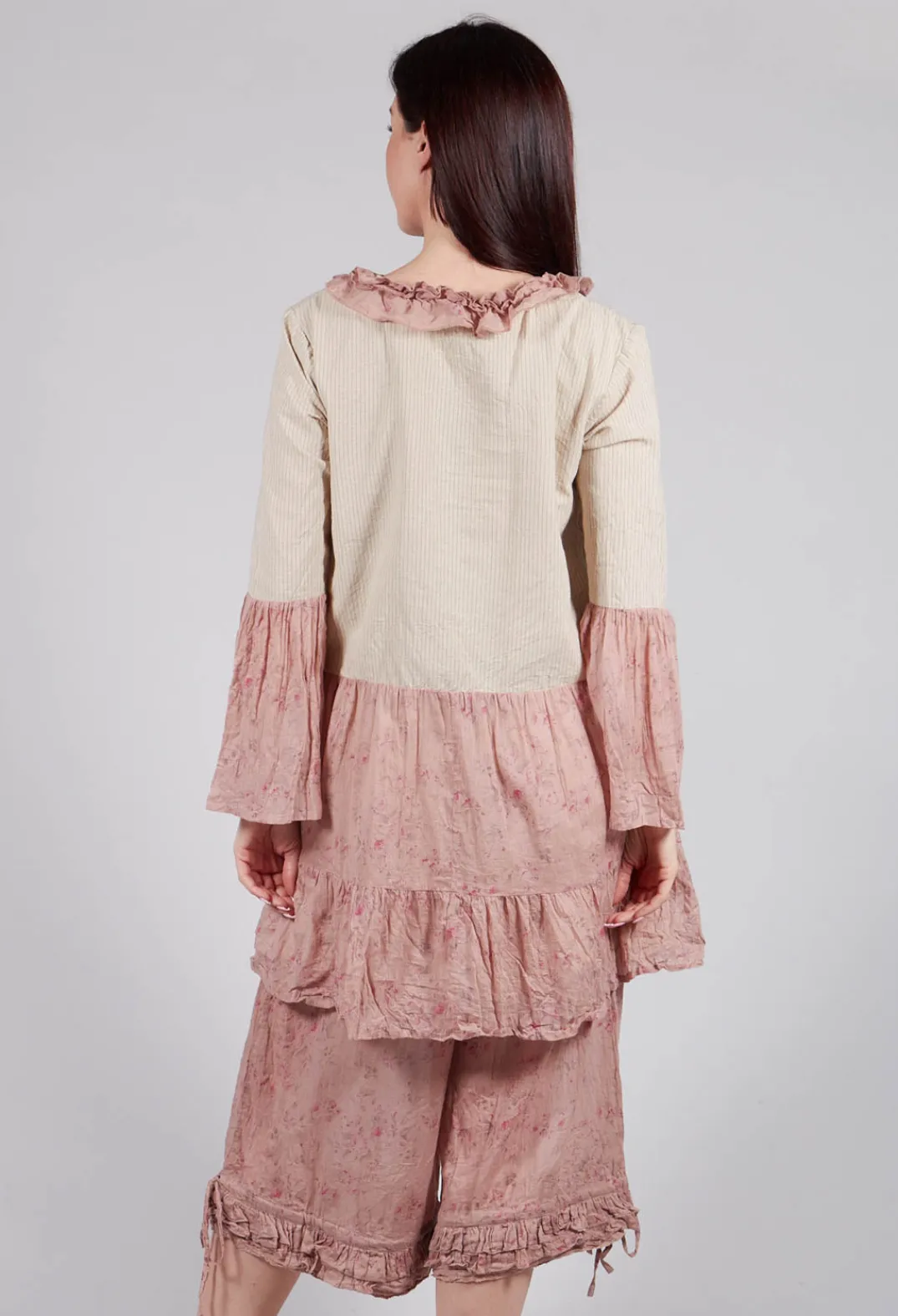 Les Ours Tops^Cassis Blouse in Liberty Pink Print