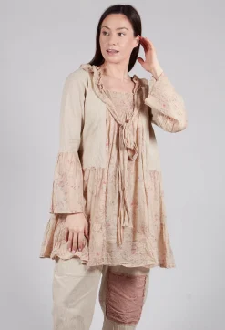 Les Ours Tops^Cassis Blouse in Liberty Beige Print