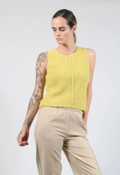 Fringe Tops^Celia Tank in Yellow