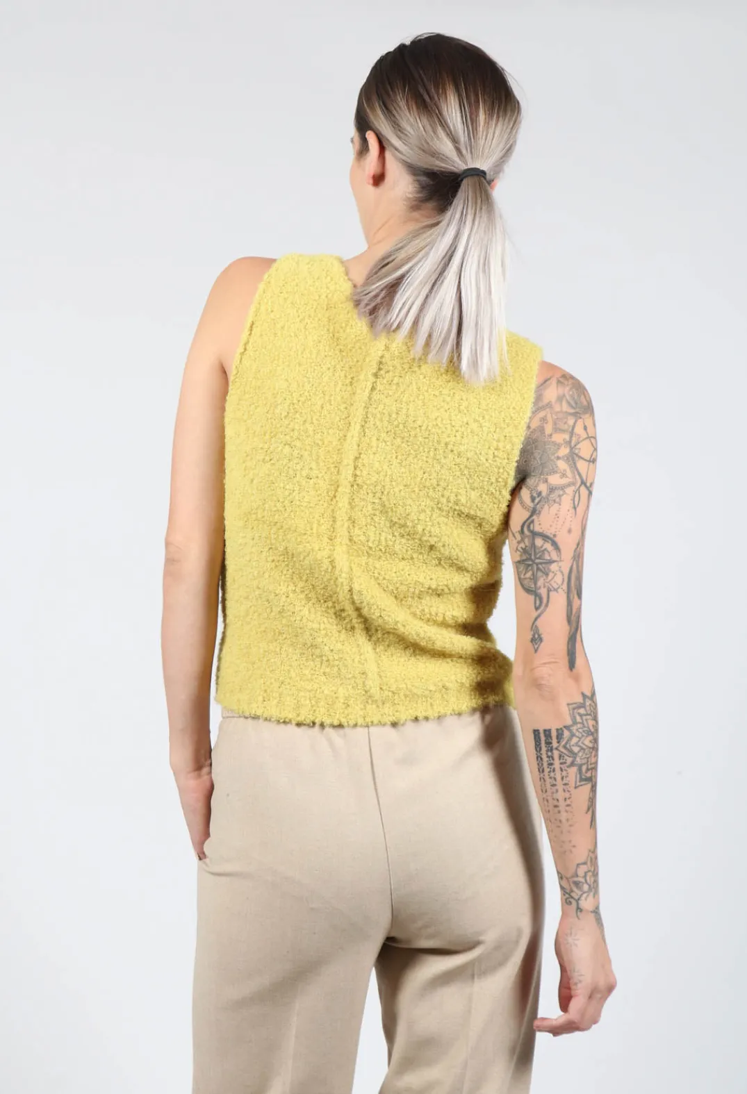 Fringe Tops^Celia Tank in Yellow