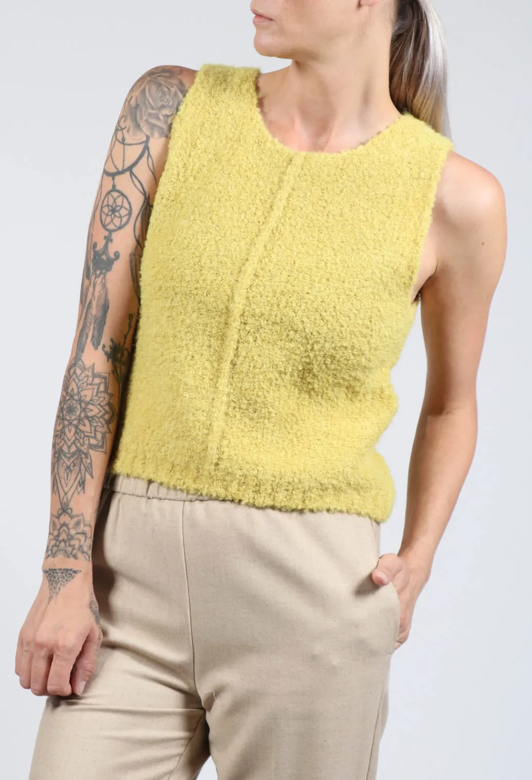 Fringe Tops^Celia Tank in Yellow