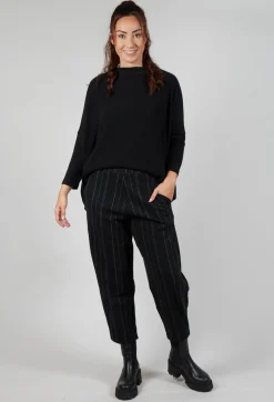 Mama B Trousers^Cervo J Trousers in Nero 31319