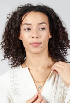 ICANDI Rocks Necklaces^Chain Necklace with Labradorite Pendant in Gold