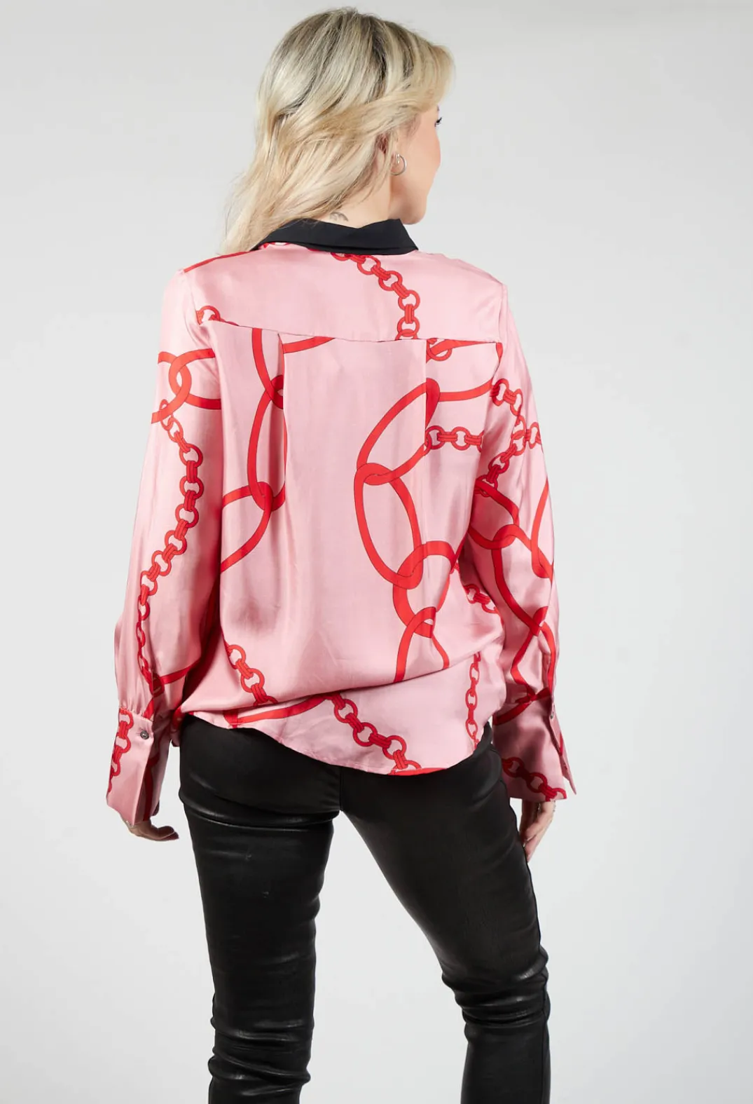 Beatrice B Co-ords & Suits^Chain Print Shirt in Pink