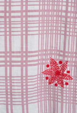 Moismont Scarves^Check Print Scarf in Soft Pink