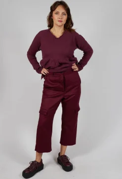 Rundholz Mainline Trousers^Check Print Trousers in Merlot