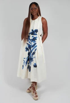 High Dresses^Cheerful Dress in  Navy Print