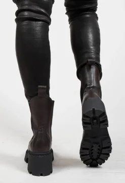 BRGN Boots^Chelsea Heel Boots in Brown