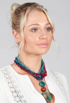 Beatrice Markatos Necklaces^Choker Necklace In Green and Red