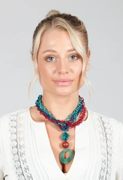 Beatrice Markatos Necklaces^Choker Necklace In Green and Red