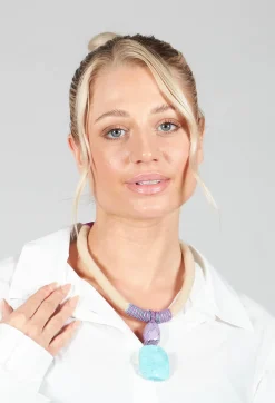 Beatrice Markatos Necklaces^Choker Necklace with Woven Cord and Beads