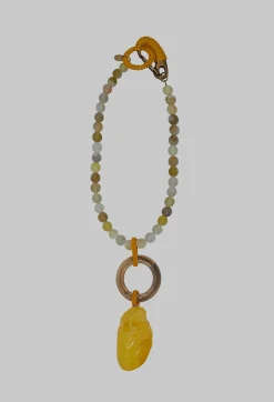 Beatrice Markatos Necklaces^Choker with Resin Heart Necklace in Yellow