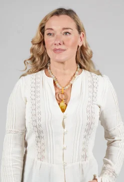 Beatrice Markatos Necklaces^Choker with Resin Heart Necklace in Yellow