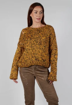 Umit Unal Knitwear|Jumpers^Chunky Knit Jumper in Orange Black