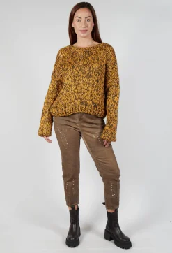 Umit Unal Knitwear|Jumpers^Chunky Knit Jumper in Orange Black