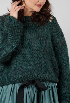 Umit Unal Knitwear|Jumpers^Chunky Knit Jumper in Original Green
