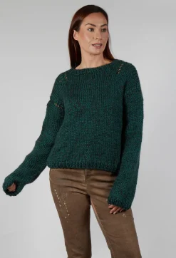 Umit Unal Knitwear|Jumpers^Chunky Knit Jumper in Original Green